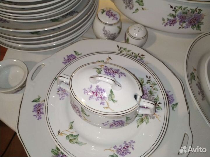 Сервиз сирень дулево 1954 полный