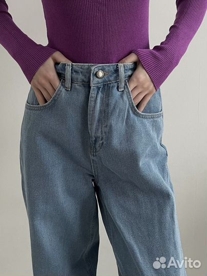 Джинсы голубые с разрезами 2mood