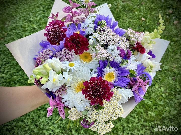 Букеты из садовых цветов