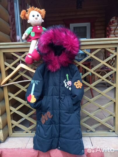 Куртка зимняя для девочки 158 размер
