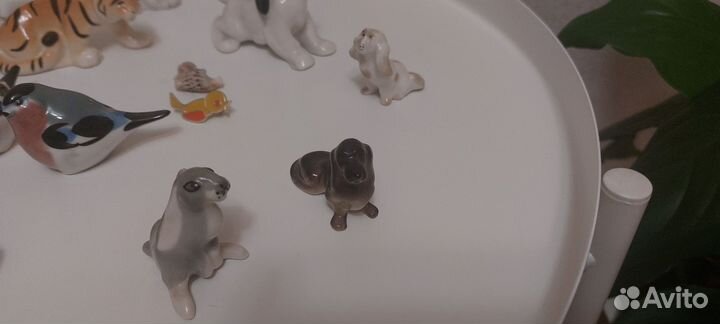 Фарфоровые статуэтки лфз животные