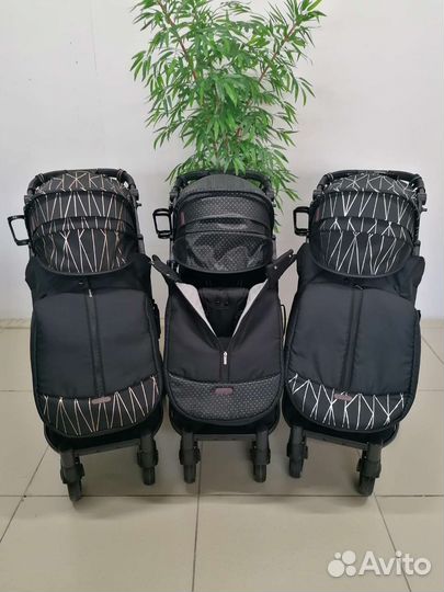 Новая коляска Baballo Future 2023/чёрный текстиль