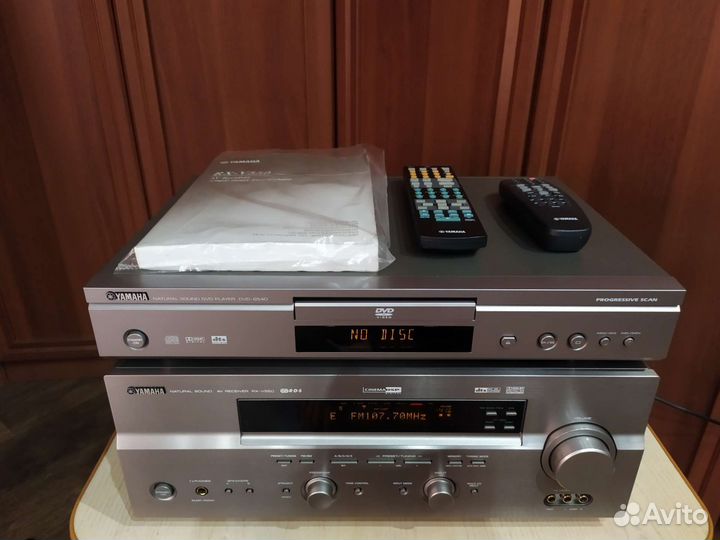 Ресивер Yamaha RX-V550, DVD-плеер Yamaha 540