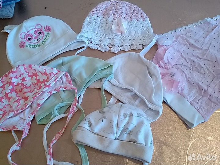 Шапочки для новорожденных