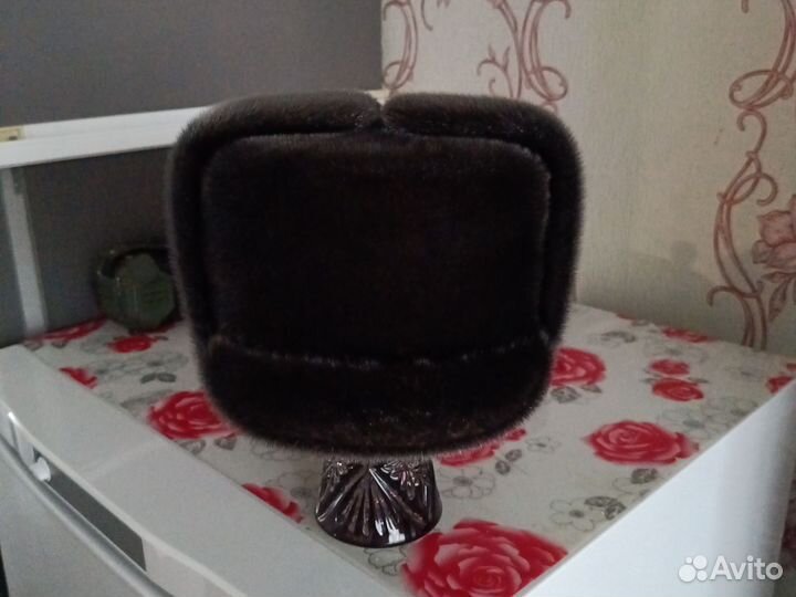 Норковая шапка мужская ушанка новая