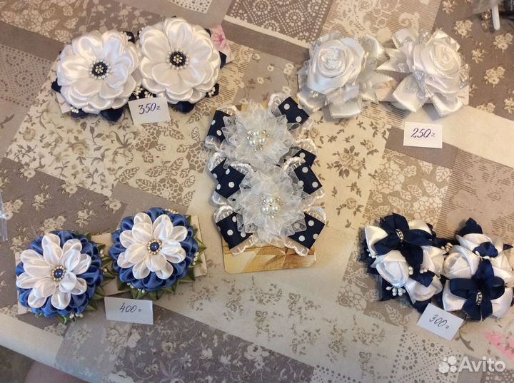Бантики ручной работы в наличии