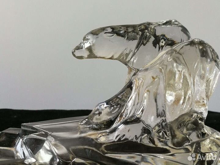 Пепельница пресс-папье Медведи на льдине Чехия