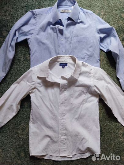 Пиджак, рубашки р. 128 на первоклашку
