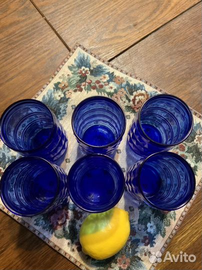 Стаканы цветное стекло СССР