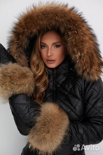 Зимний комбинезон женский чёрный