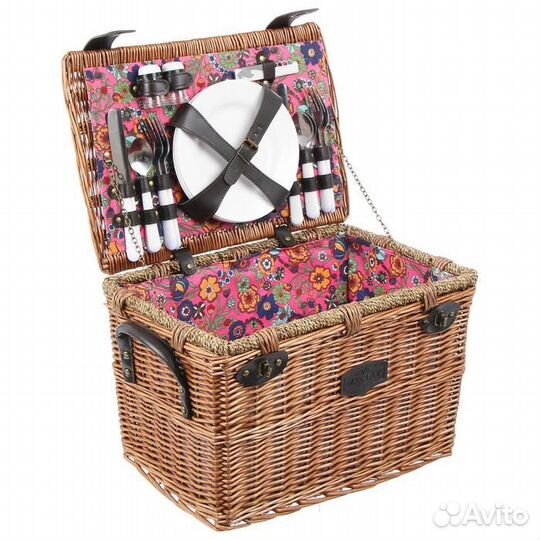 Корзина для пикника Doris, на 4 персоны, цвет микс