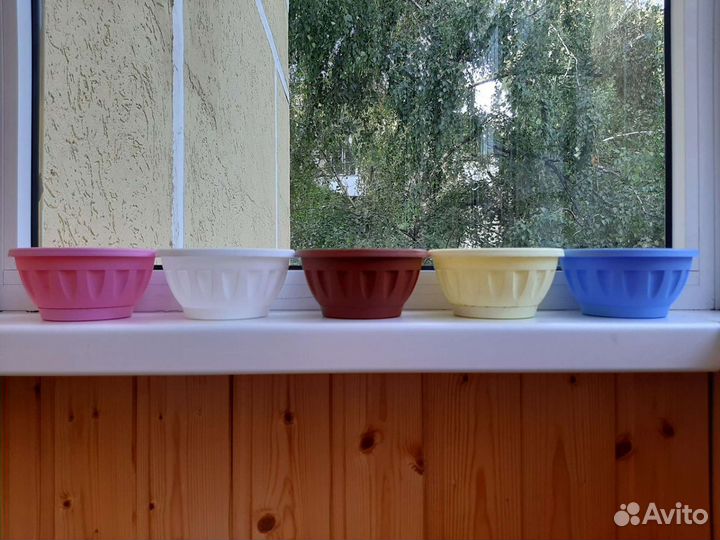 Горшки для цветов пластиковые маленькие