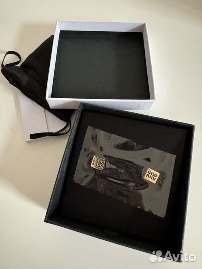 Серьги Miu Miu оригинал новые