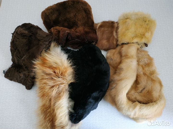 Натуральный мех для рукоделия норка лиса цигейка
