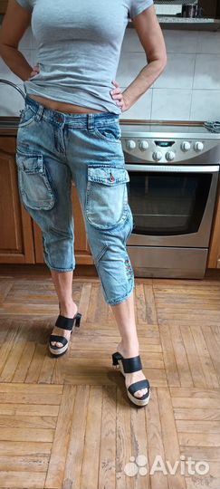 Джинсы-капри женские разные. Европа
