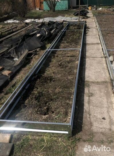Грядка оцинкованная 1м х 2м х 22см