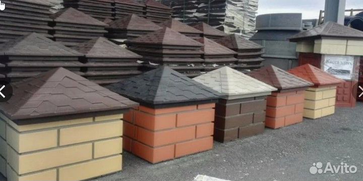 Колпак на столб заборный