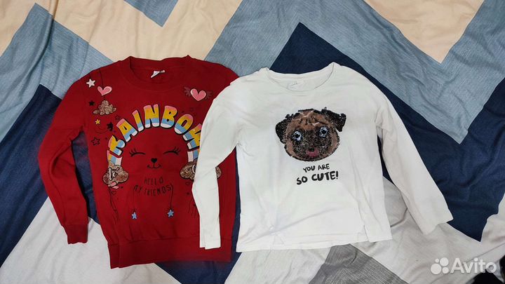 Вещи пакетом для девочки размер 110-122