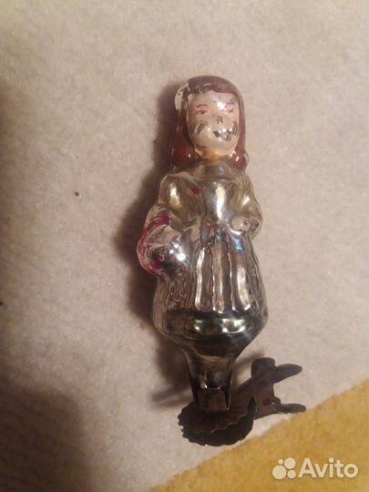 Очень редкая стариная игрушка СССР Красная шапочка