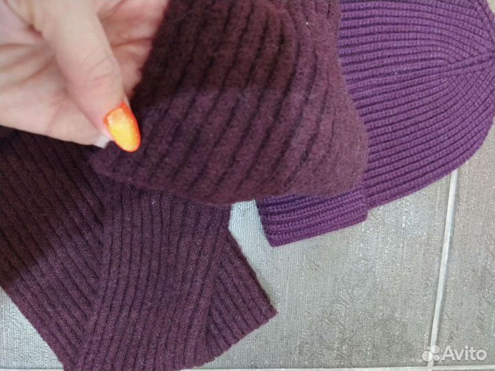 Шапка, снуд, перчатки (новое)