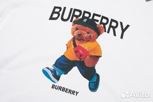 Футболка burberry с медведем