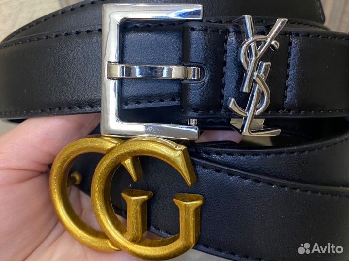 Ремень gucci ysl женский натуральная кожа