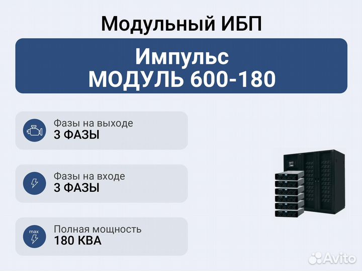 Модульный ибп Импульс модуль 600-180