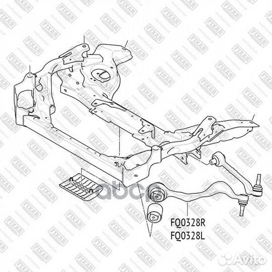 Рычаг подвески FQ0328R fixar