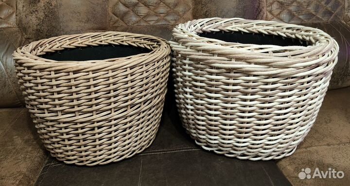 Кашпо из искусственного ротанга 12, 16 литров