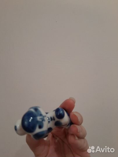 Статуэтка Собачка гжель