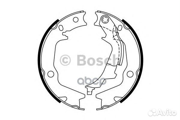 Колодки тормозные барабанные зад 09864877