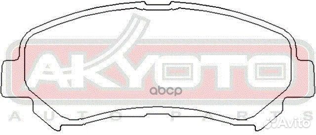 Колодки тормозные дисковые перед akdcjd00A akyoto