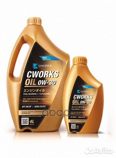 Cworks OIL 0W-30 C3, 5L Масло моторное промо
