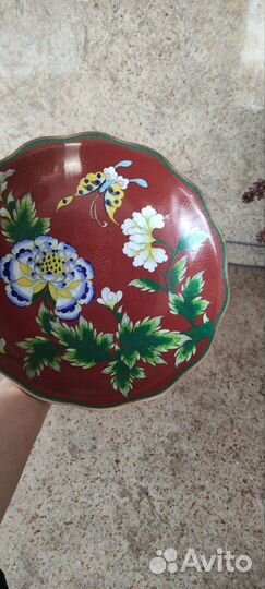 Клуазоне ваза для фруктов