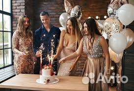 Фонтан в торт 4шт/18 см 80 сек