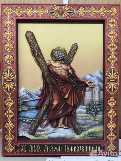 Резные иконы из дерева