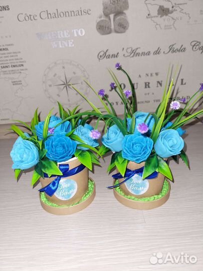 Букет цветов из мыла ручной работы