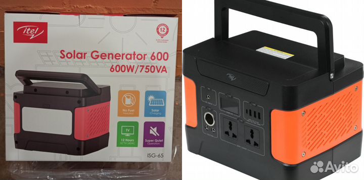 Внешний аккумулятор itel Solar Generator 600(ISG