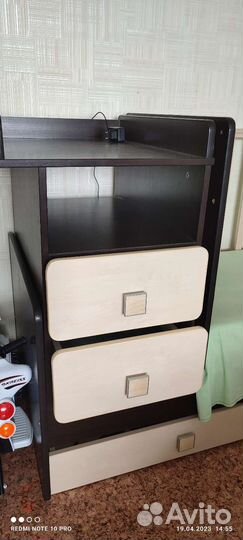 Детская кроватка трансформер с маятником