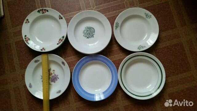 Тарелки глубокие, 50-60х годов, зик, Буди