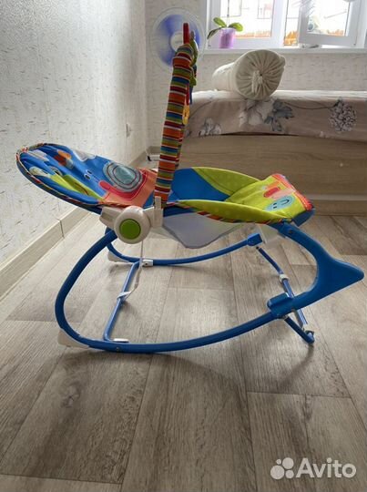 Шезлонг детский с вибрацией