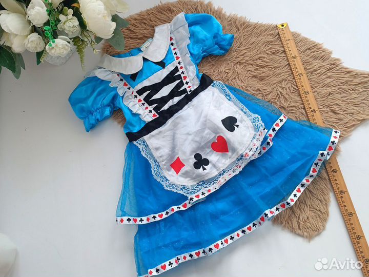 Карнавальный костюм платье Алиса в стране чудес