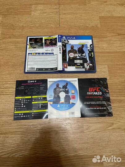 Диск на PS4 PS5 UFC4, в идеальном состоянии