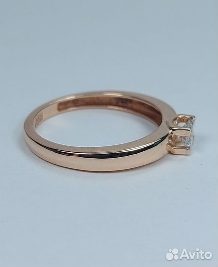 Кольцо с бриллиантом 0.25ct