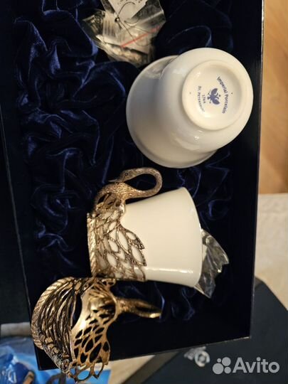 Чайная пара серебро