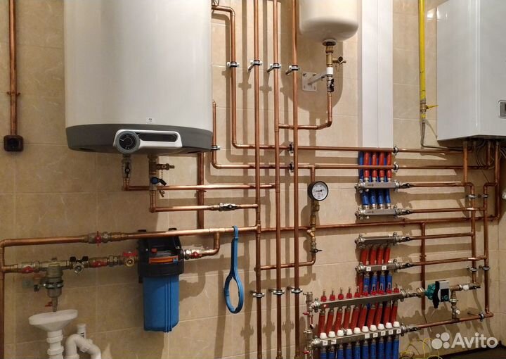 Монтаж отопления, водопровода и канализации