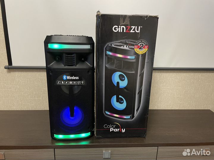 Блютуз колонка ginzzu gm-208