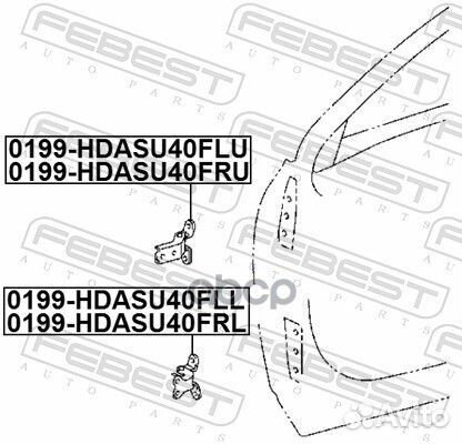 Петля двери toyota auris/camry/corolla/LC/prius