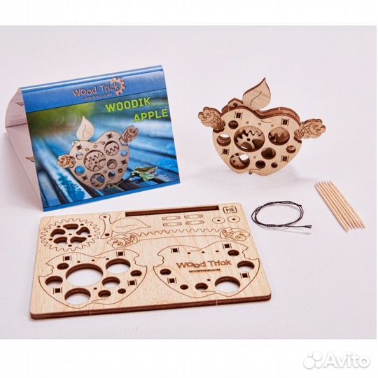 Вудик Яблоко 3D-пазл из дерева Wood Trick