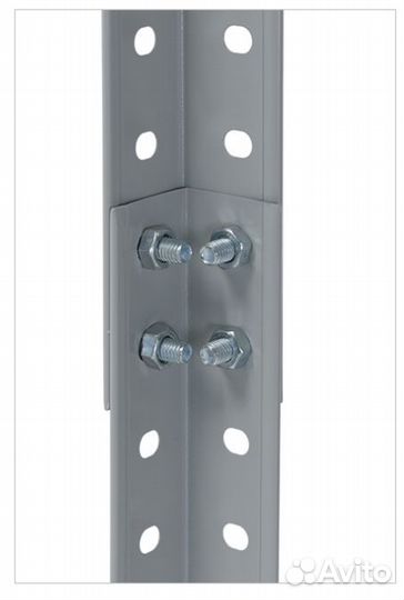 Стеллаж разборный металлический IKEA 150/75/30/4